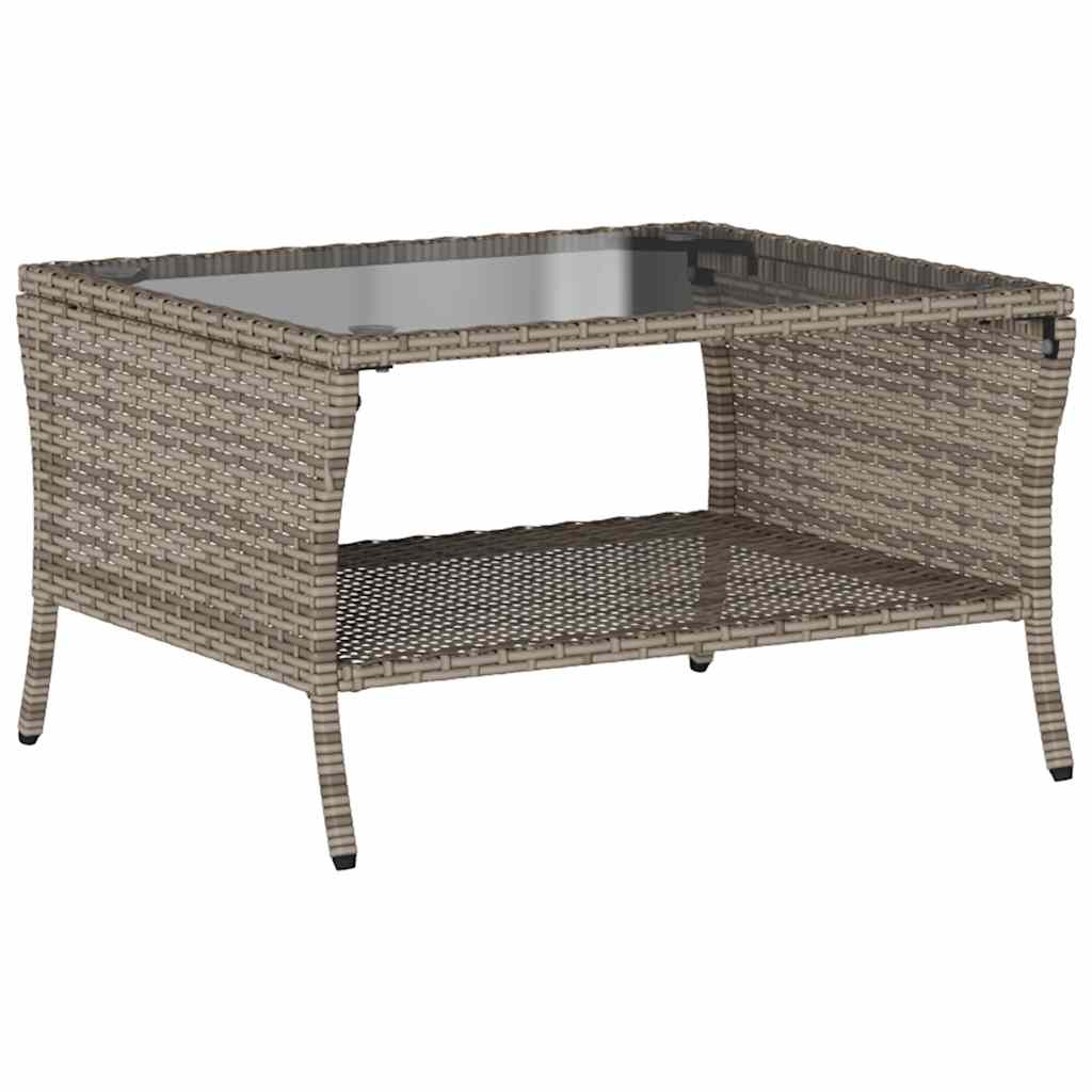 6 részes szürke polyrattan kerti ülőgarnitúra párnákkal