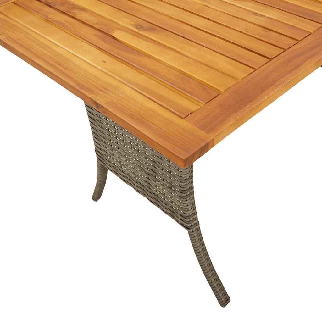 6 részes szürke polyrattan kerti ülőgarnitúra párnákkal
