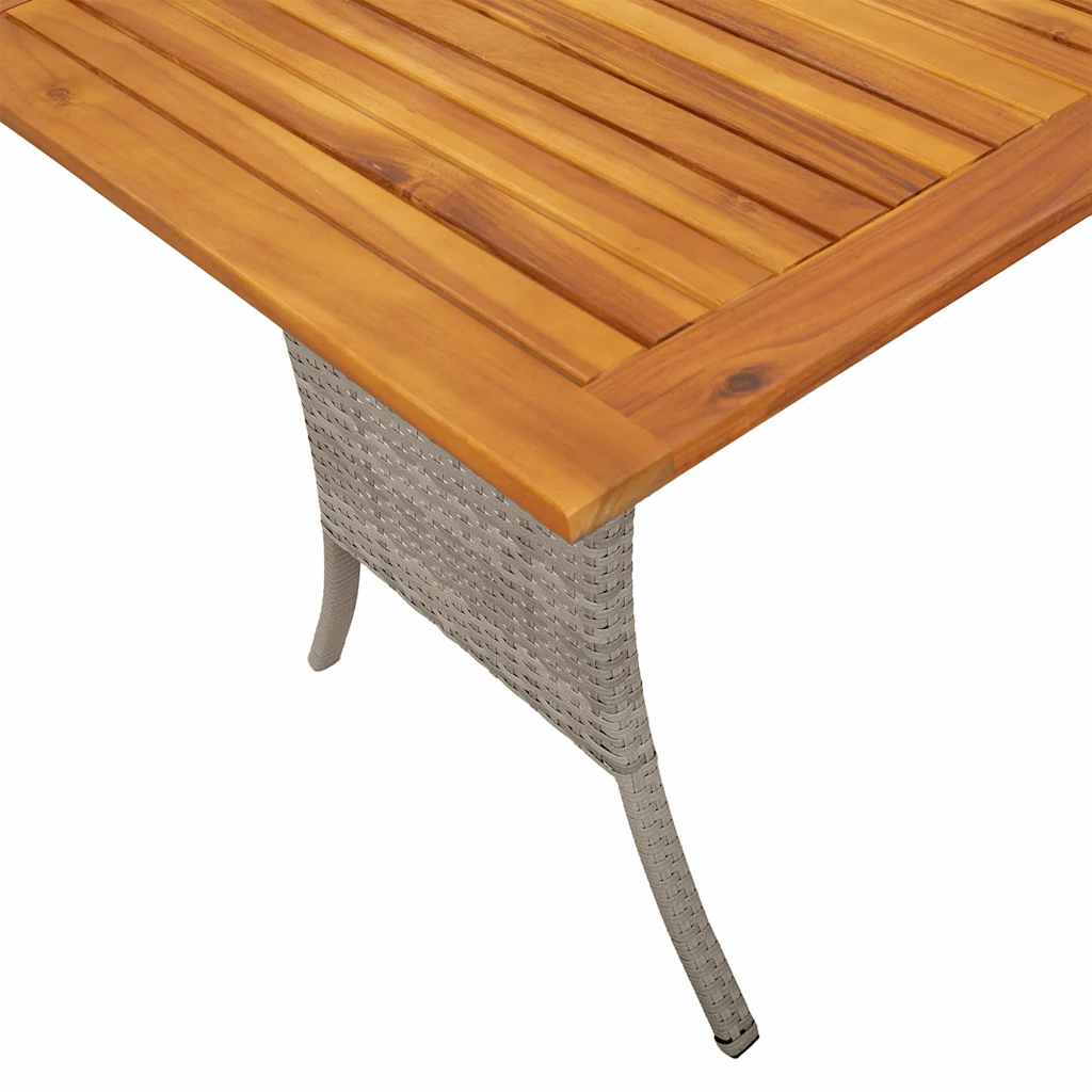 6 részes világosszürke polyrattan kerti ülőgarnitúra párnákkal