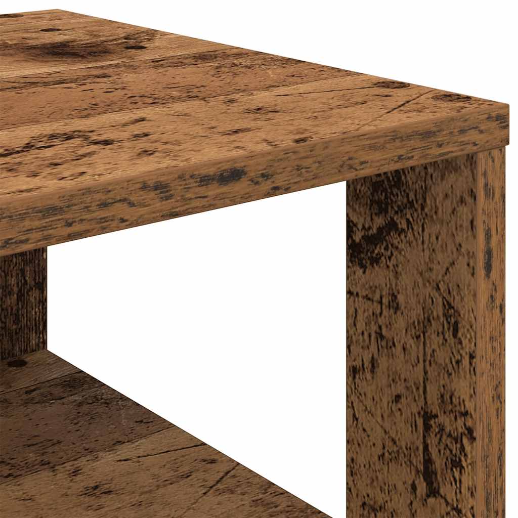 antik fa szerelt fa cipőtartó 61x32x70 cm