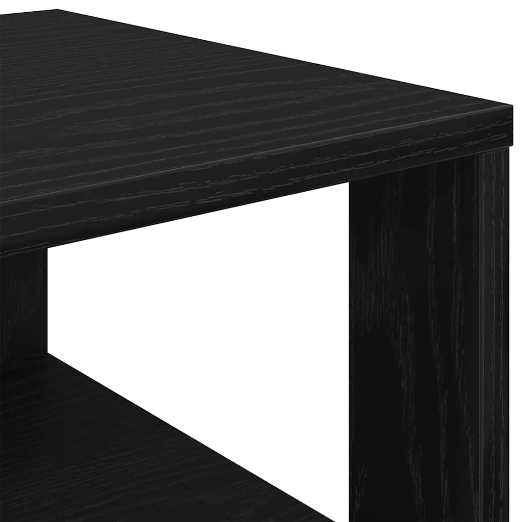 fekete szerelt fa cipőtároló szekrény 61x32x87,5 cm