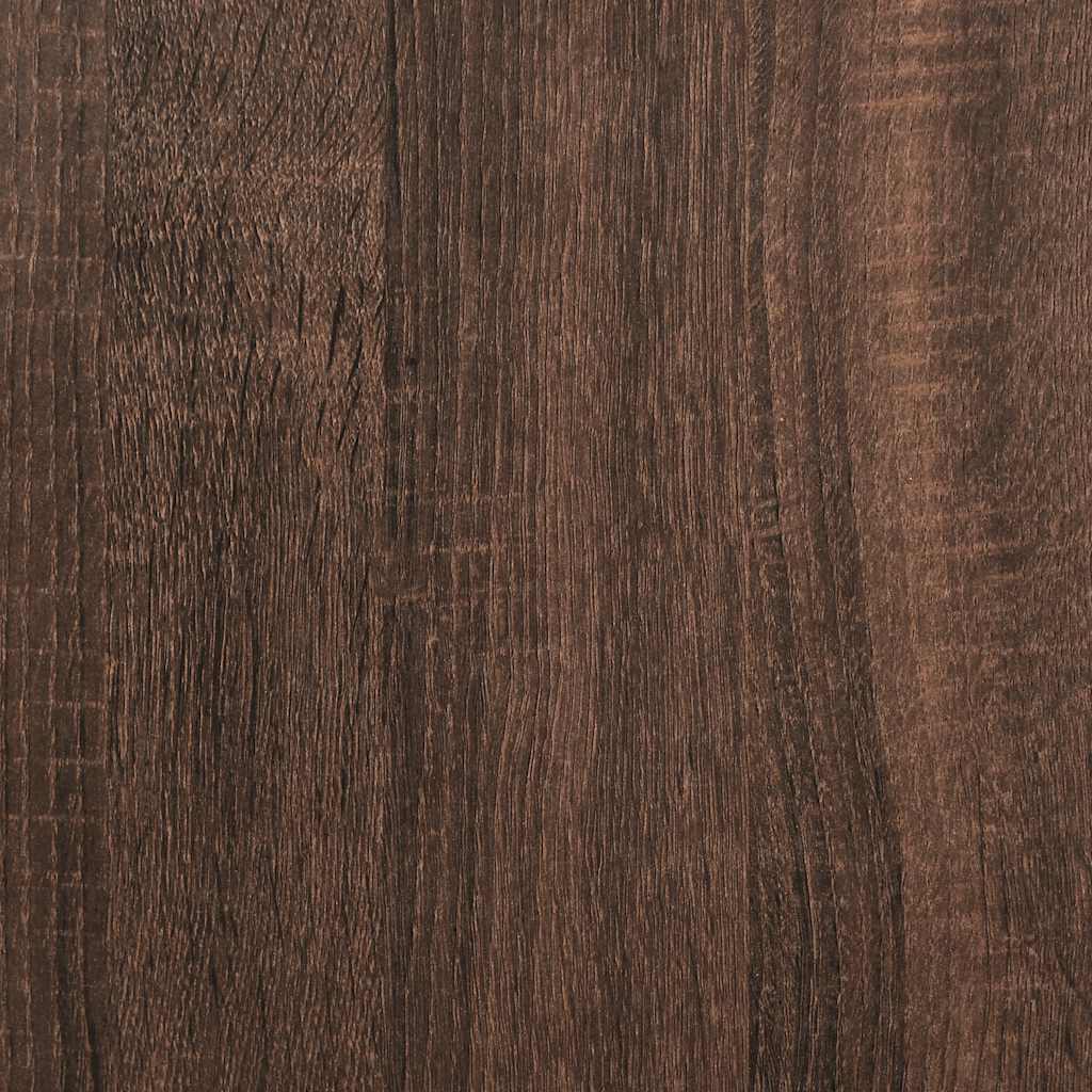 barna tölgy színű szerelt fa cipőtartó 61x32x87,5 cm