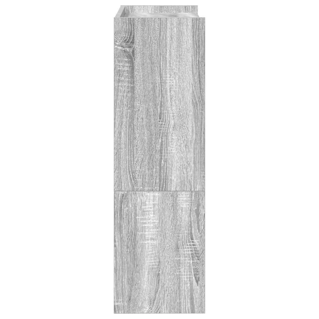szürke sonoma színű szerelt fa cipőtartó 60x25x81 cm