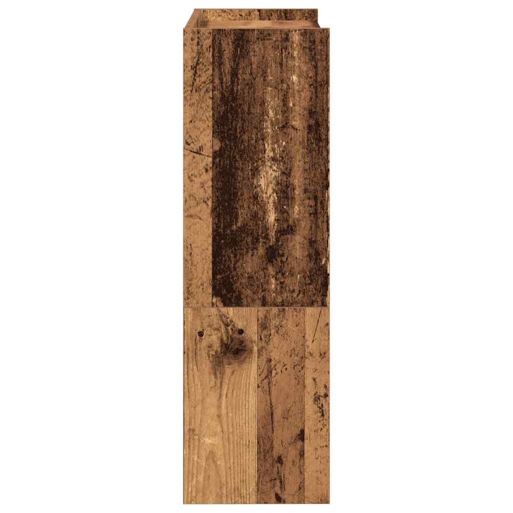 antik fa szerelt fa cipőtartó 60x25x81 cm