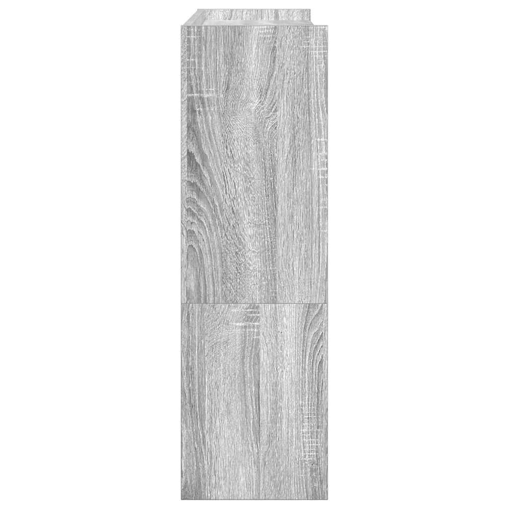 szürke sonoma színű szerelt fa cipőtartó 80x25x81 cm