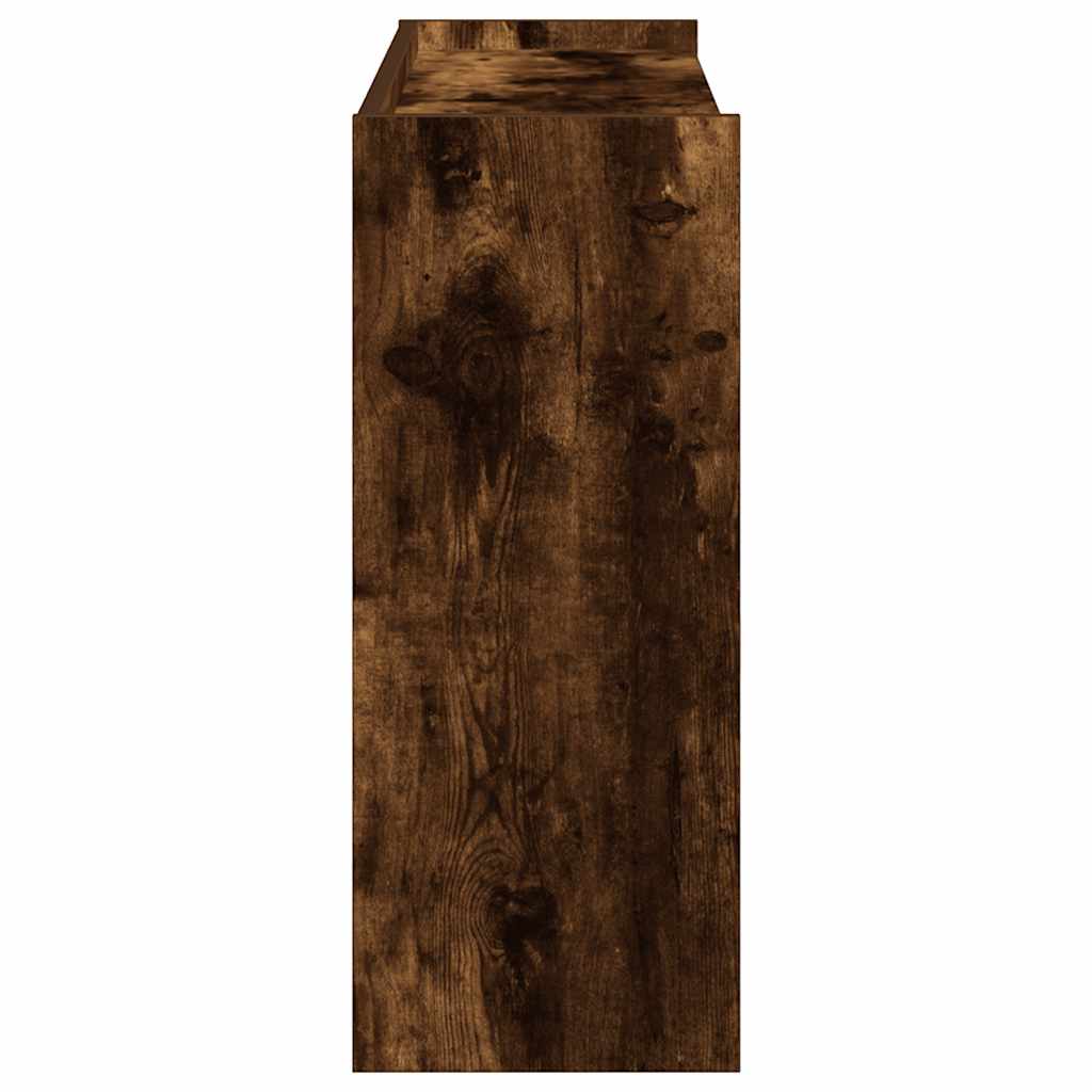 füstös tölgy színű szerelt fa cipőtartó 80x25x62 cm