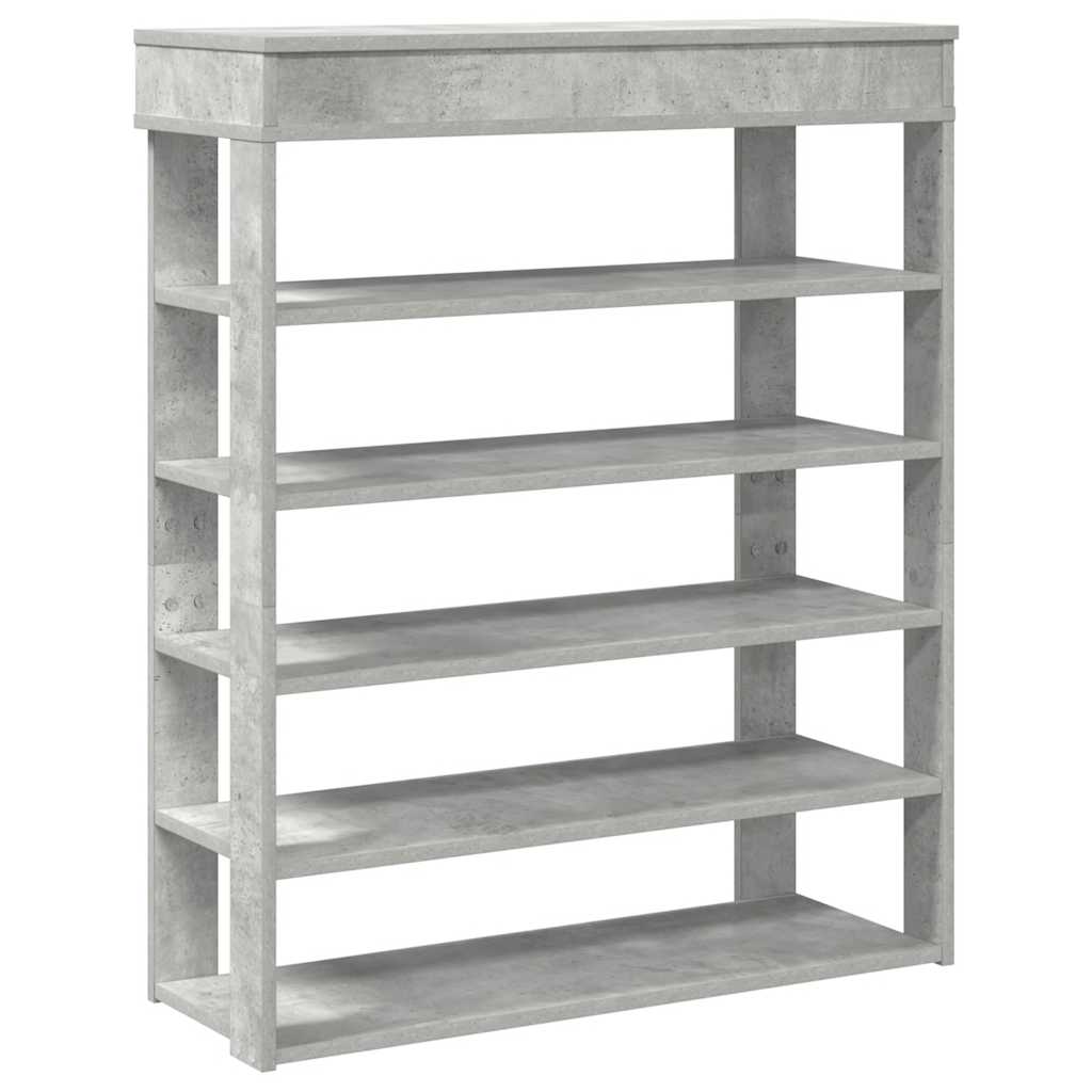 beton tölgy szerelt fa cipőtartó 80x30x98 cm