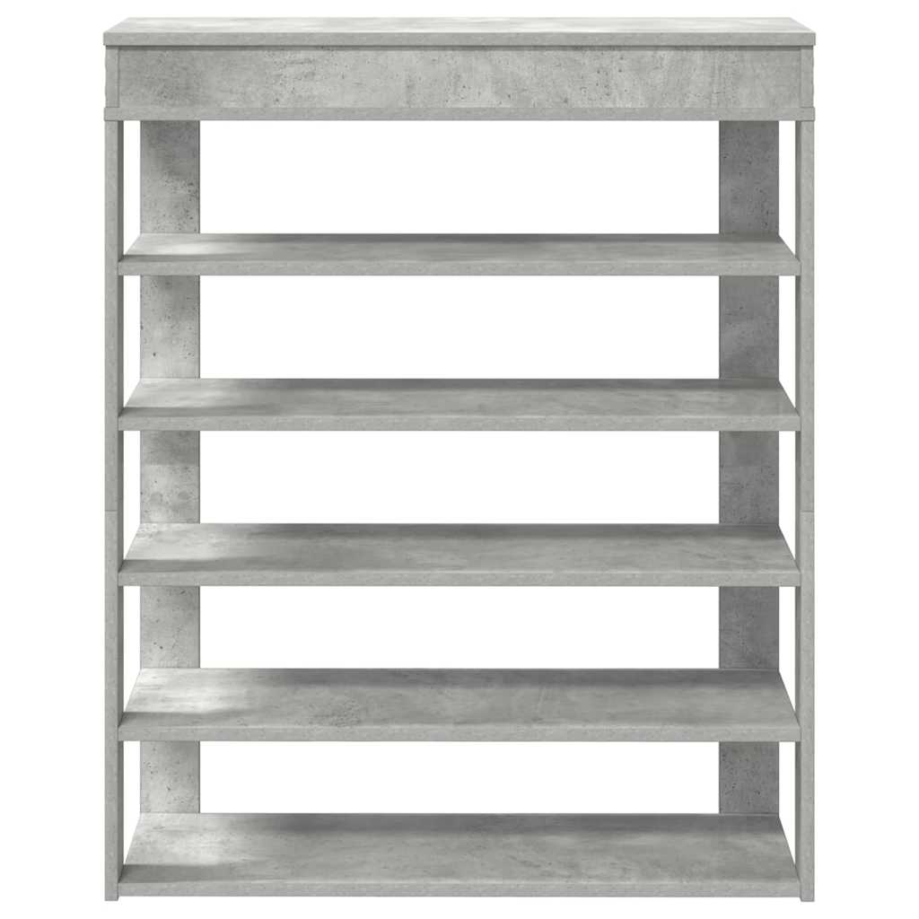 beton tölgy szerelt fa cipőtartó 80x30x98 cm