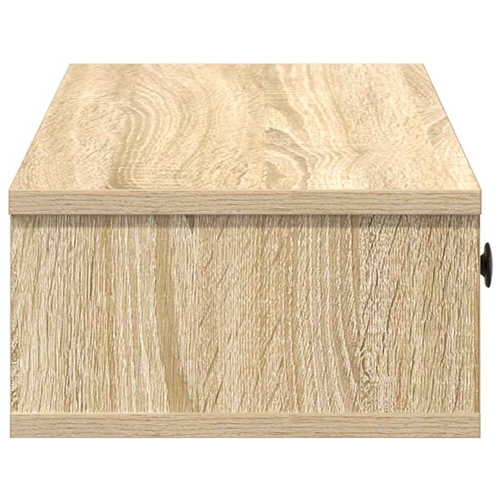 Falipolc fiókokkal sonoma tölgy 60x28x15 cm műszaki fa