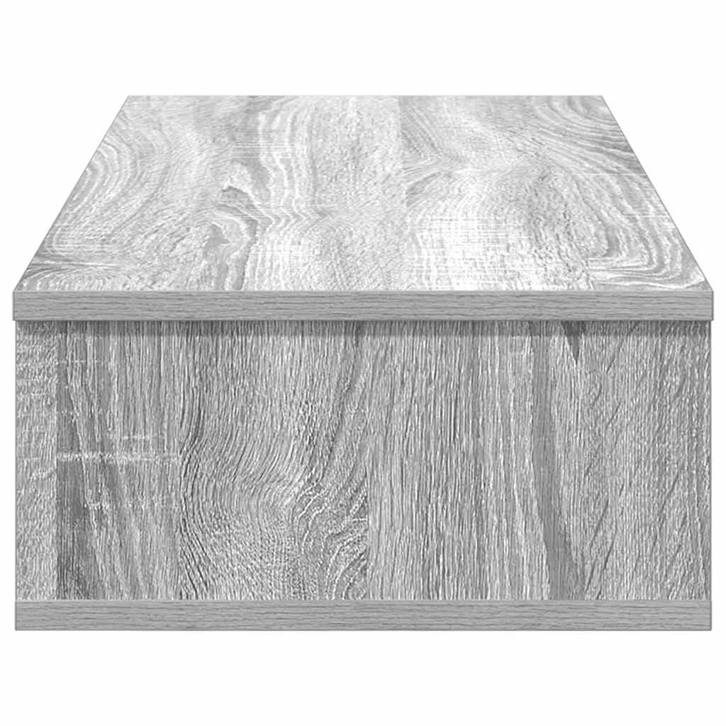 Falipolc fiókokkal szürke sonoma 80x31x17 cm műszaki fa