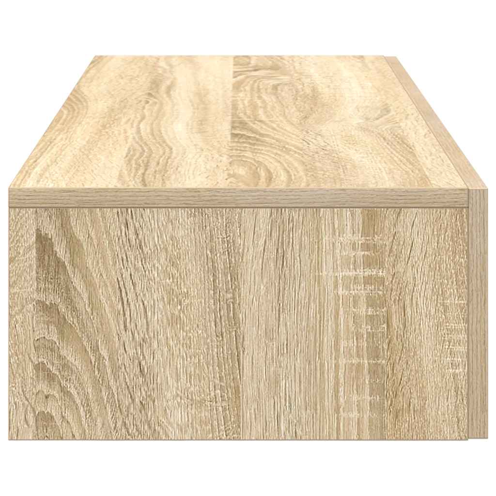 Falipolc fiókokkal sonoma tölgy 100x36x19 cm műszaki fa