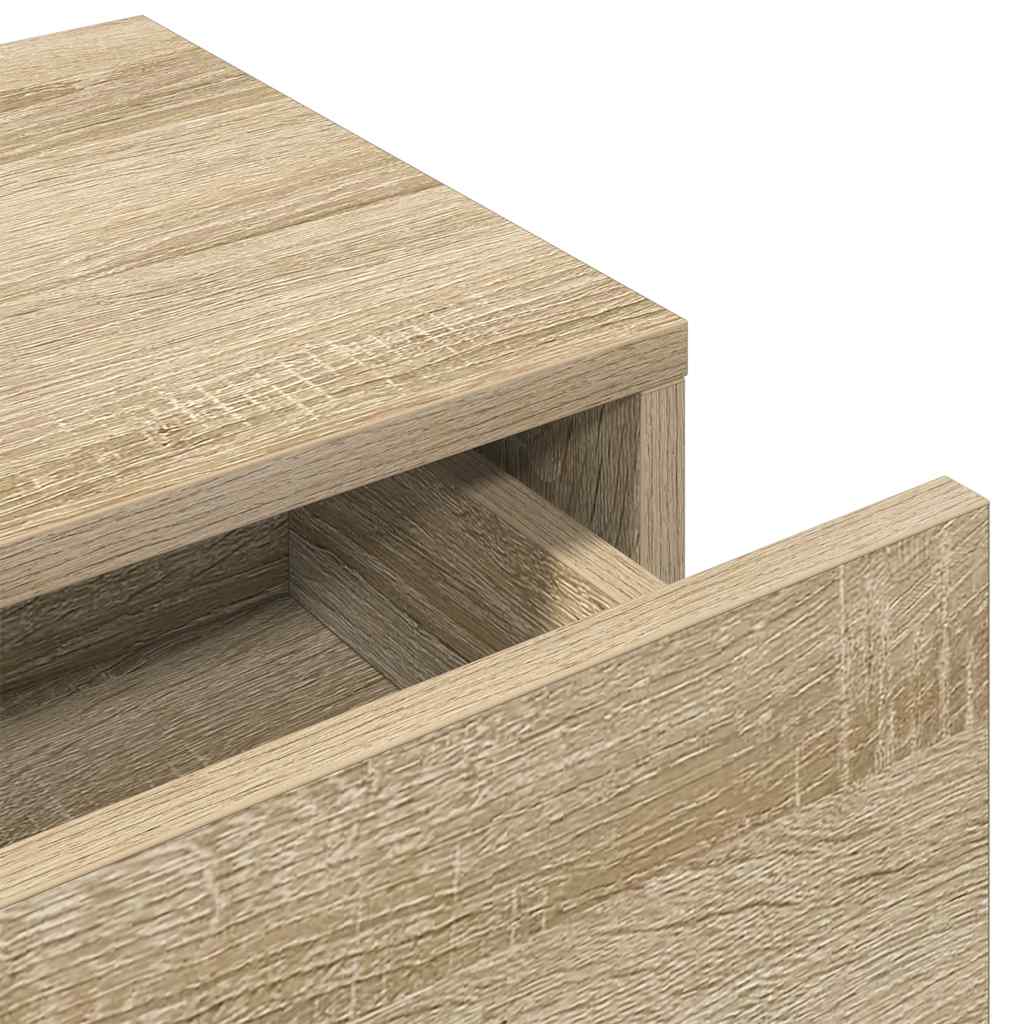 Falipolc fiókokkal sonoma tölgy 100x36x19 cm műszaki fa