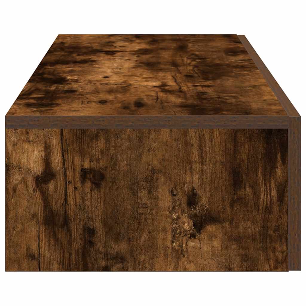 Falipolc fiókokkal füstölt tölgy 100x36x19 cm műszaki fa