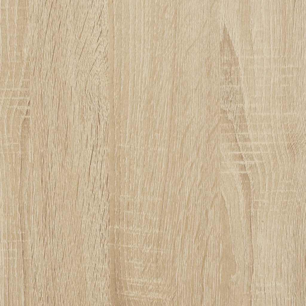 2 db sonoma tölgy színű szerelt fa fali polc 75 x 16,5 x 16,5cm