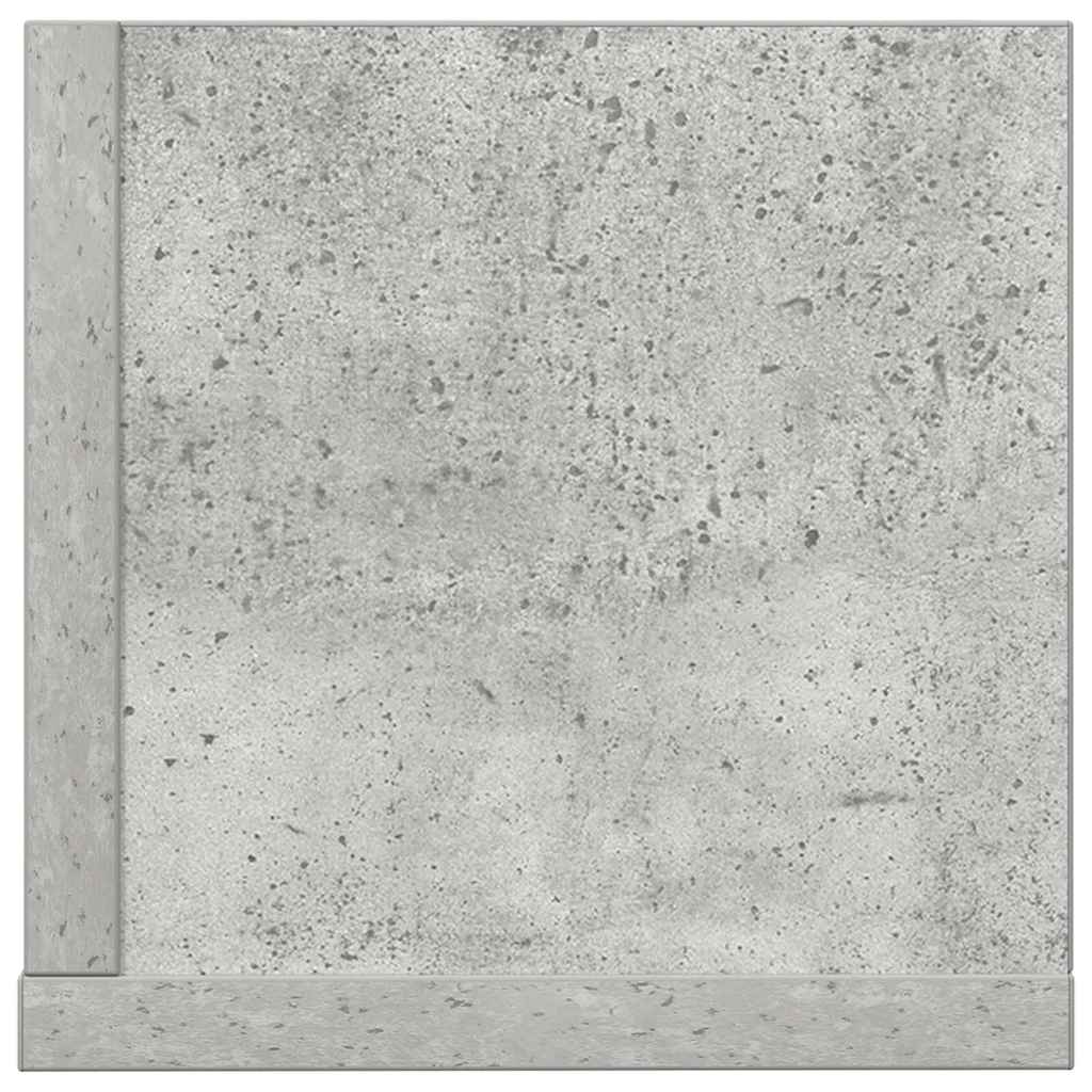2 db betonszürke szerelt fa fali polc 75 x 16,5 x 16,5 cm