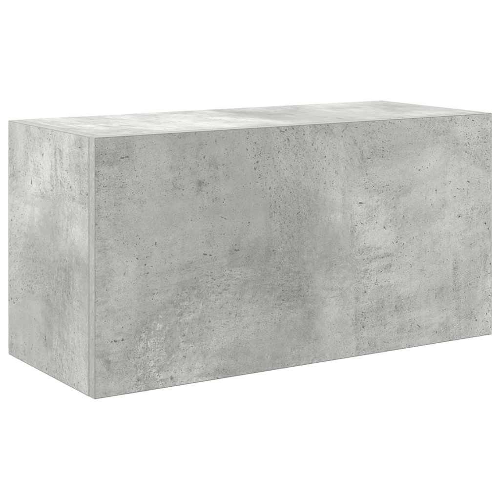 betonszürke szerelt fa fali fürdőszobaszekrény 60 x 25 x 30 cm