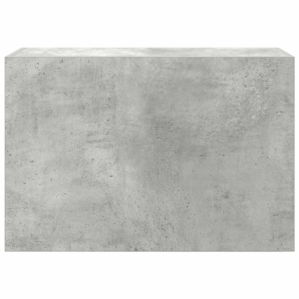 betonszürke szerelt fa fali fürdőszobaszekrény 60 x 25 x 40 cm