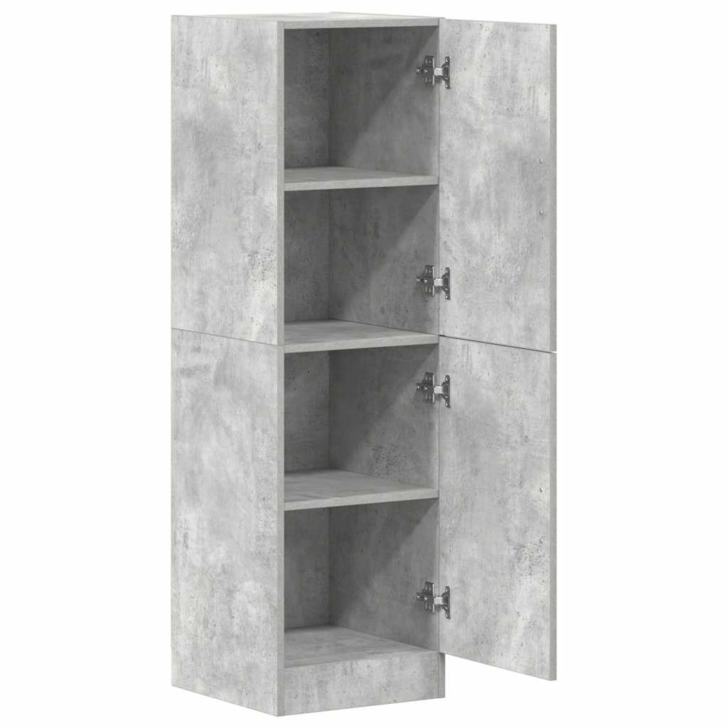 betonszürke szerelt fa konyhaszekrény 38 x 41,5 x 131,5 cm