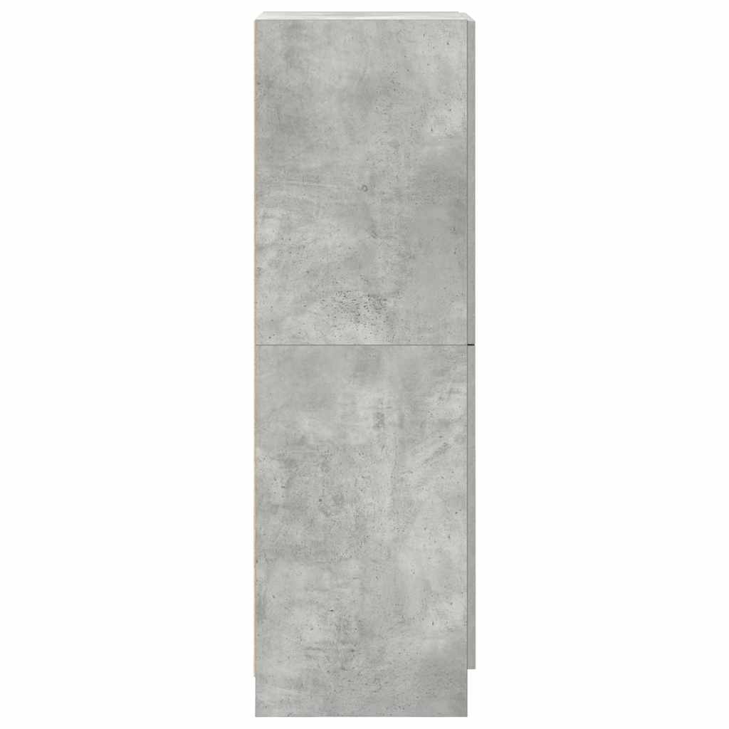 betonszürke szerelt fa konyhaszekrény 38 x 41,5 x 131,5 cm