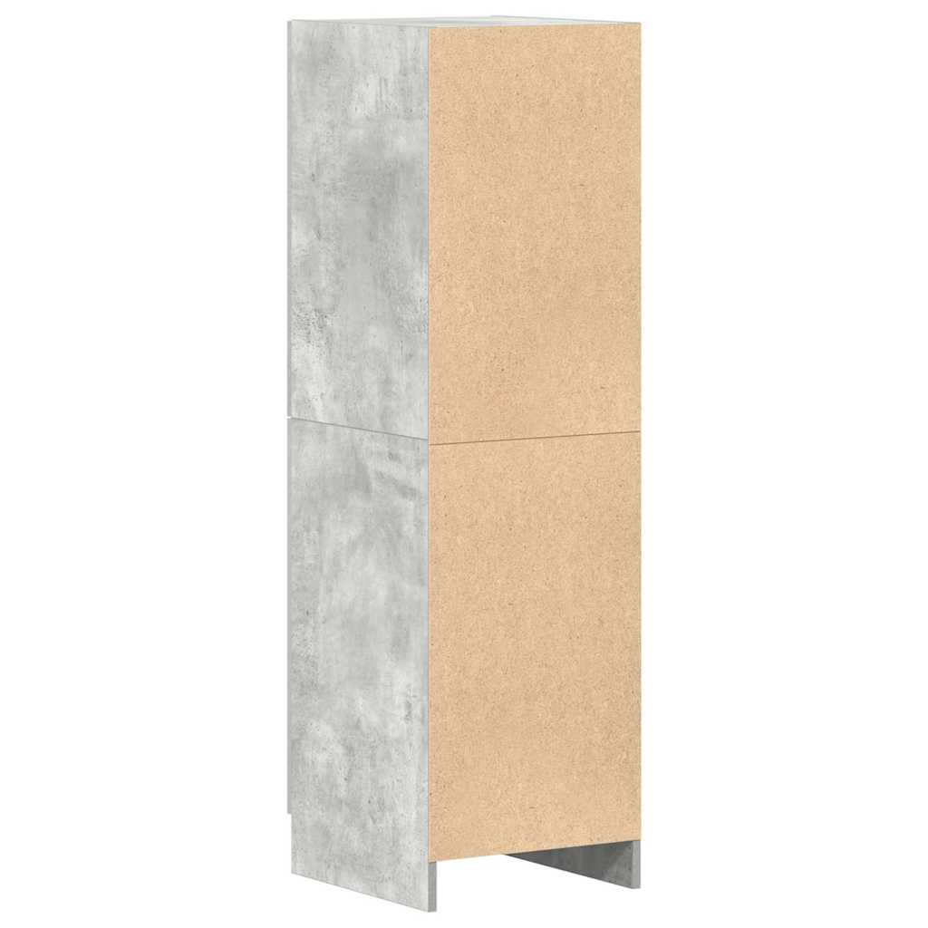 betonszürke szerelt fa konyhaszekrény 38 x 41,5 x 131,5 cm