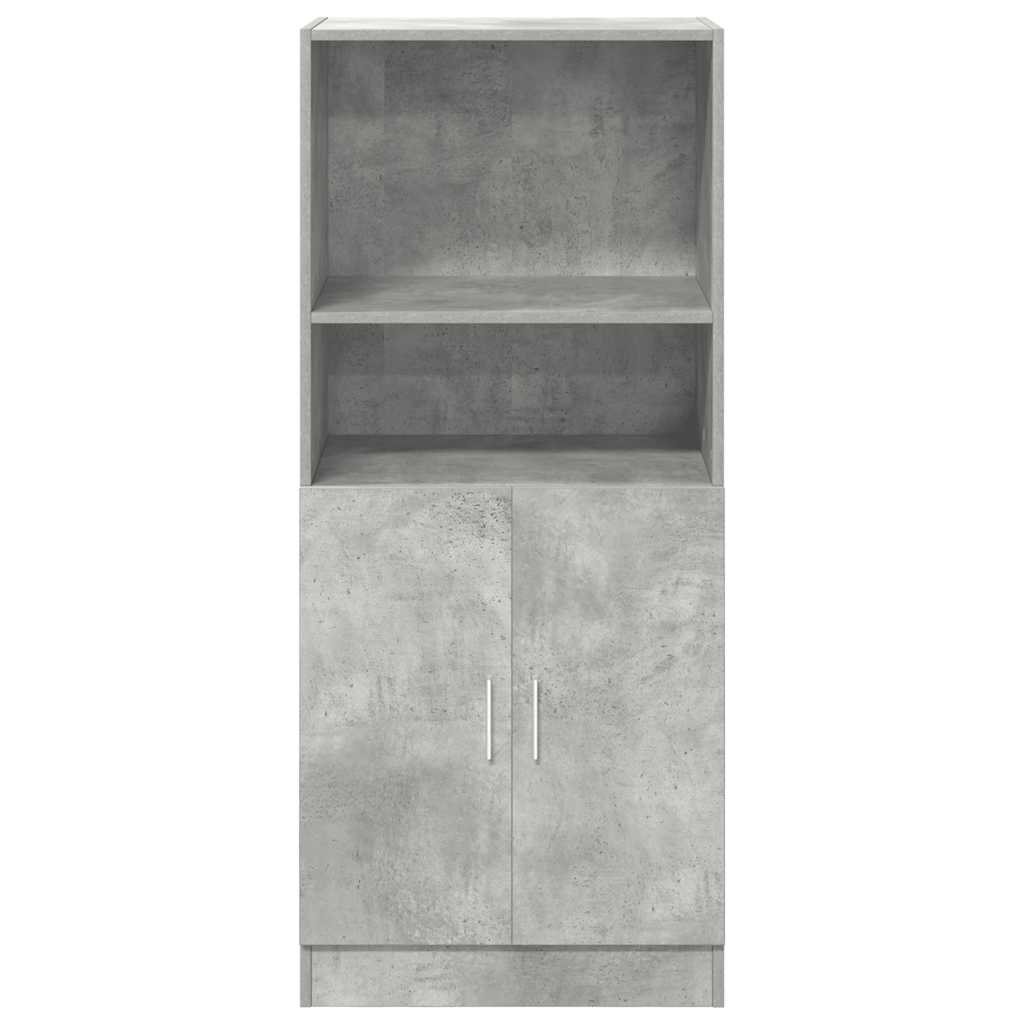 betonszürke szerelt fa konyhaszekrény 57 x 41,5 x 131,5 cm