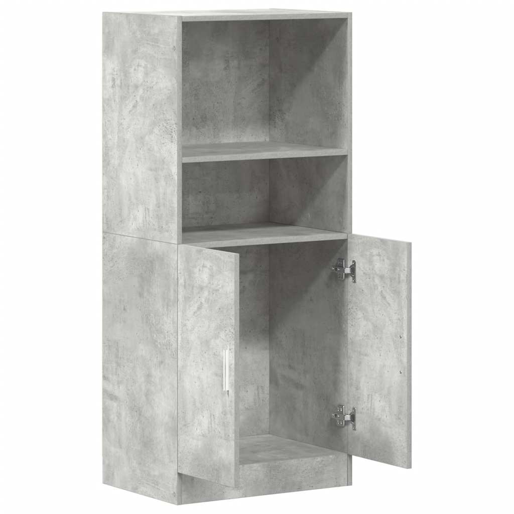 betonszürke szerelt fa konyhaszekrény 57 x 41,5 x 131,5 cm