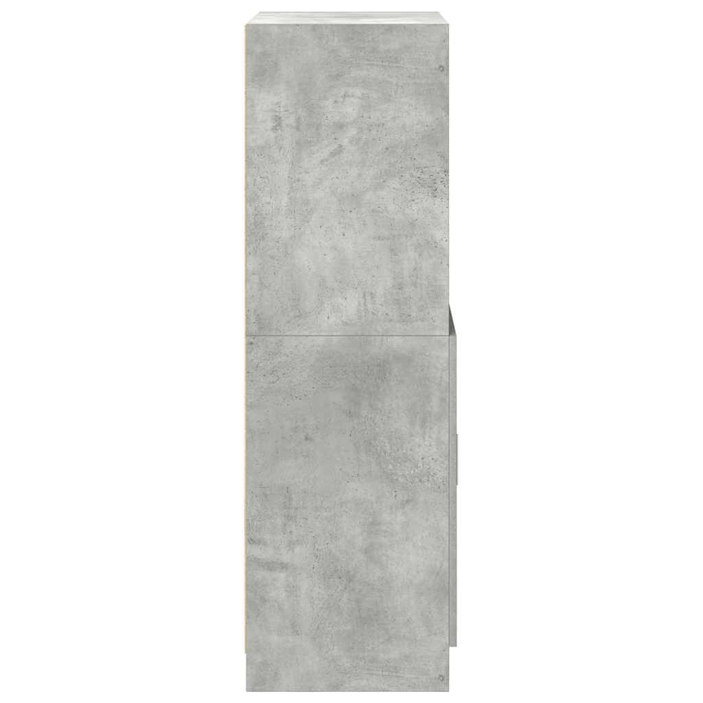 betonszürke szerelt fa konyhaszekrény 57 x 41,5 x 131,5 cm