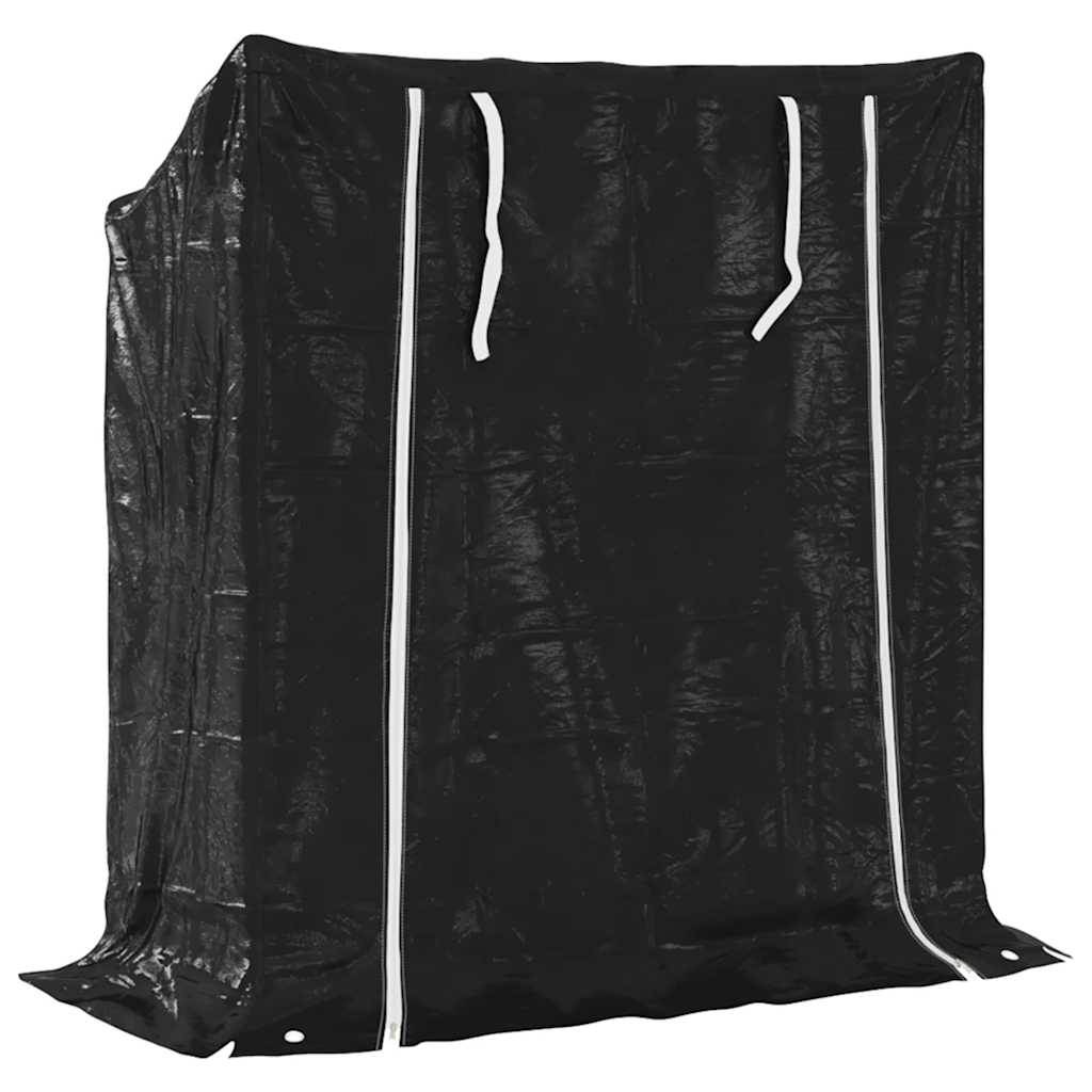 Tűzifa állvány esővédővel 100,5x40,5x110,5 cm horganyzott acél