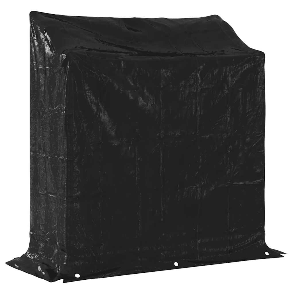 Tűzifa állvány esővédővel 100,5x40,5x110,5 cm horganyzott acél