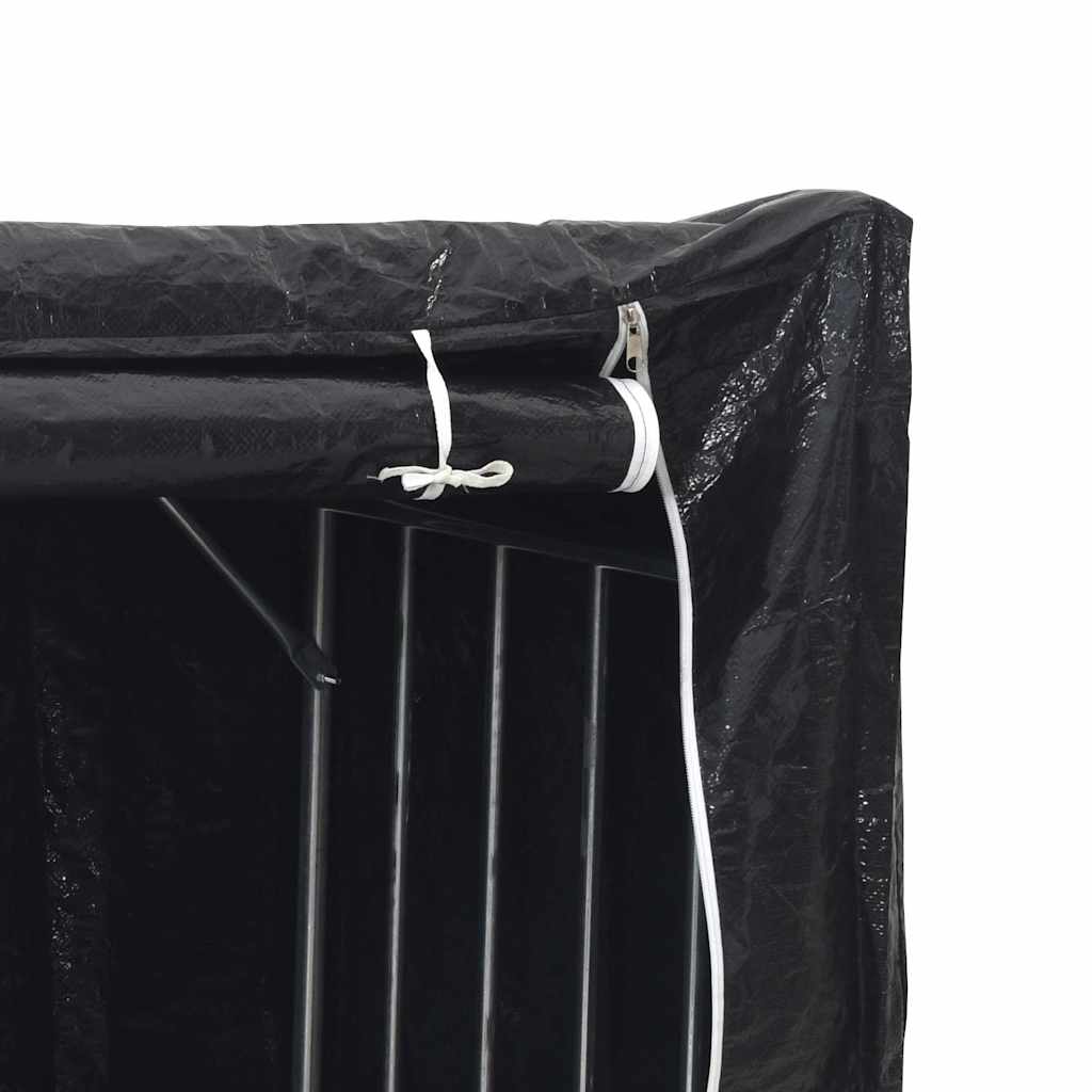 Tűzifa állvány esővédővel 100,5x40,5x110,5 cm horganyzott acél