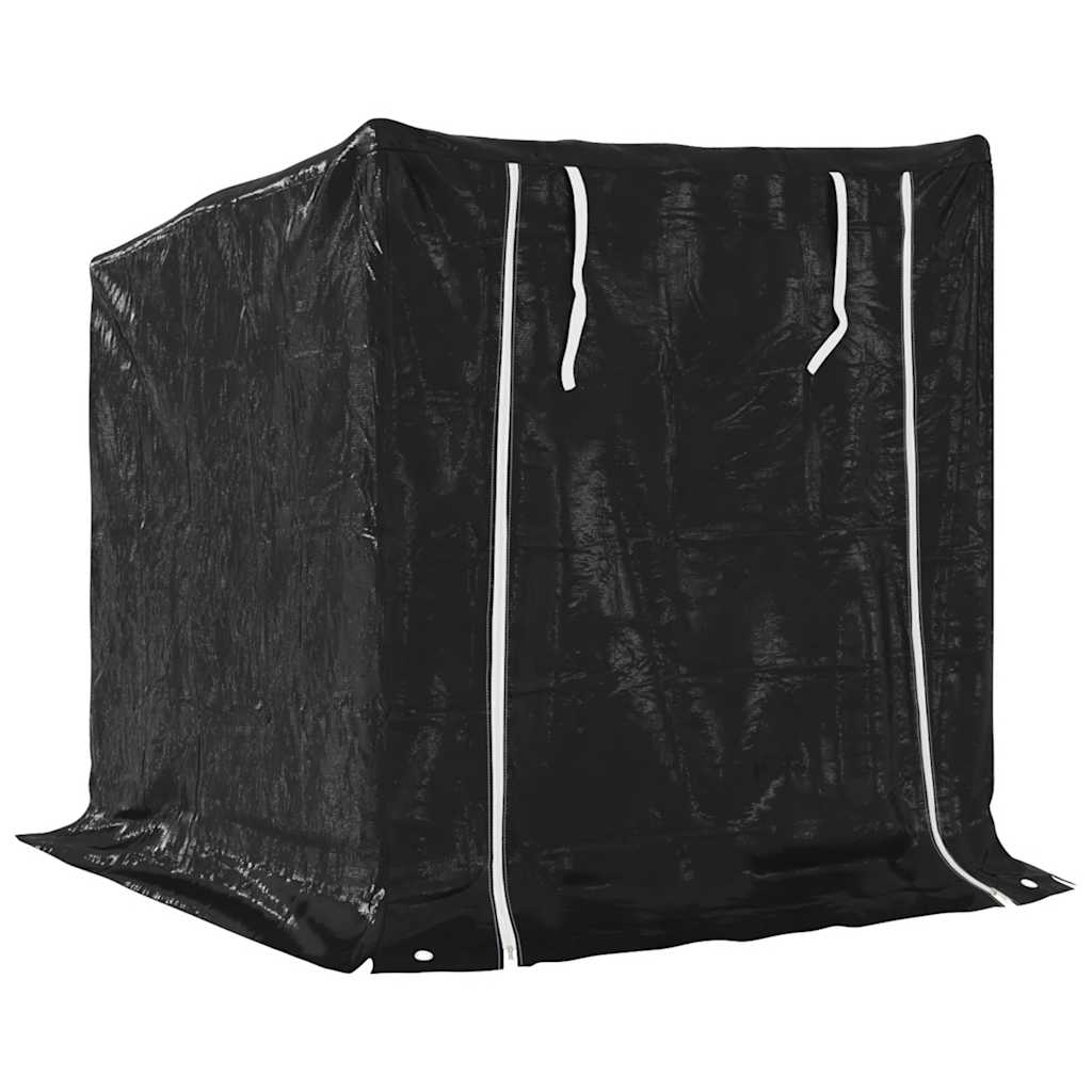 Tűzifa állvány esővédővel 100,5x80,5x110,5 cm horganyzott acél
