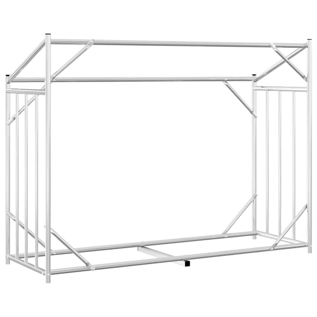 Tűzifa állvány esővédővel 151x60,5x110,5 cm horganyzott acél