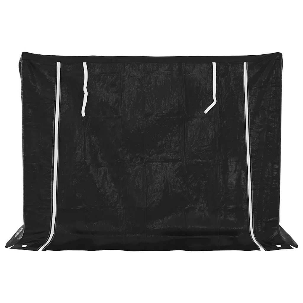 Tűzifa állvány esővédővel 151x80,5x110,5 cm horganyzott acél