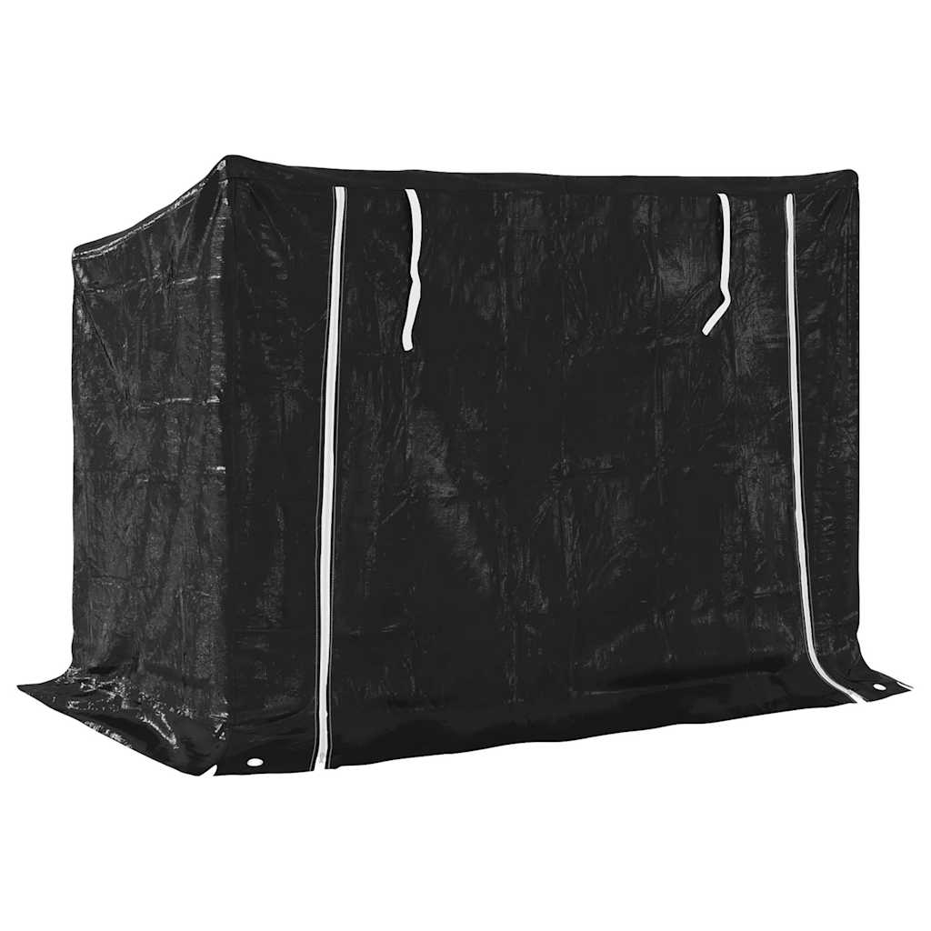 Tűzifa állvány esővédővel 151x80,5x110,5 cm horganyzott acél