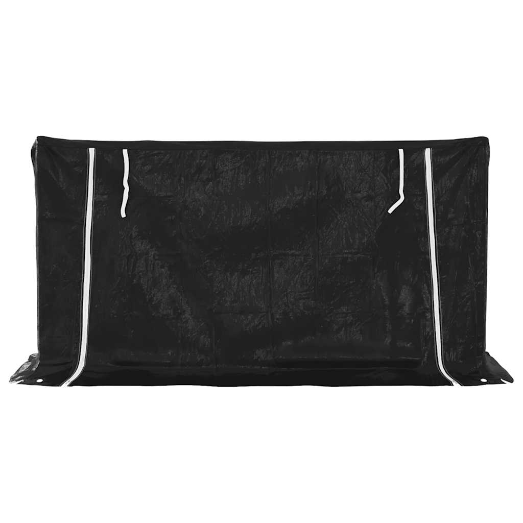 Tűzifa állvány esővédővel 200,5x60,5x110,5 cm horganyzott acél