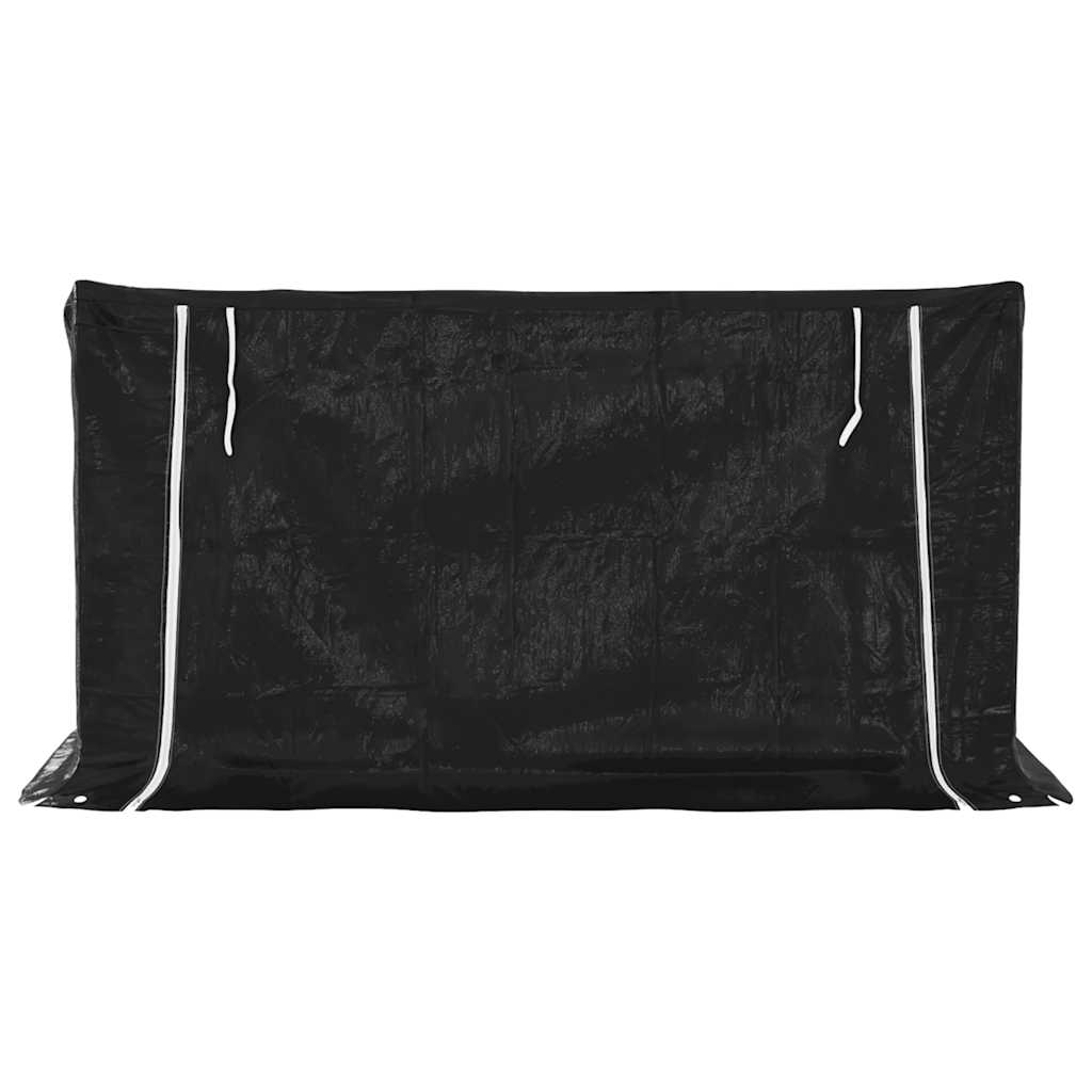 Tűzifa állvány esővédővel 200,5x100,5x110,5 cm horganyzott acél
