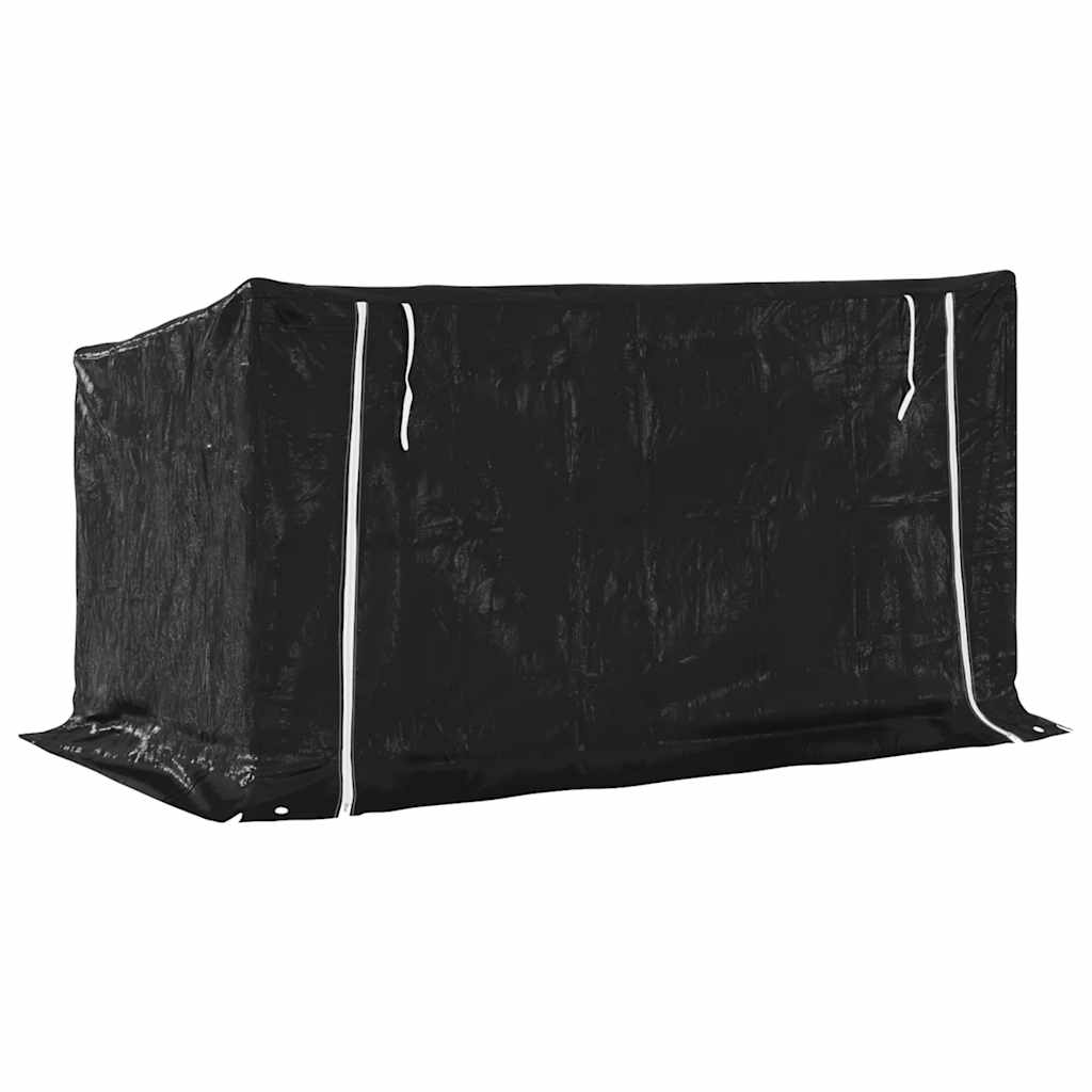 Tűzifa állvány esővédővel 200,5x100,5x110,5 cm horganyzott acél