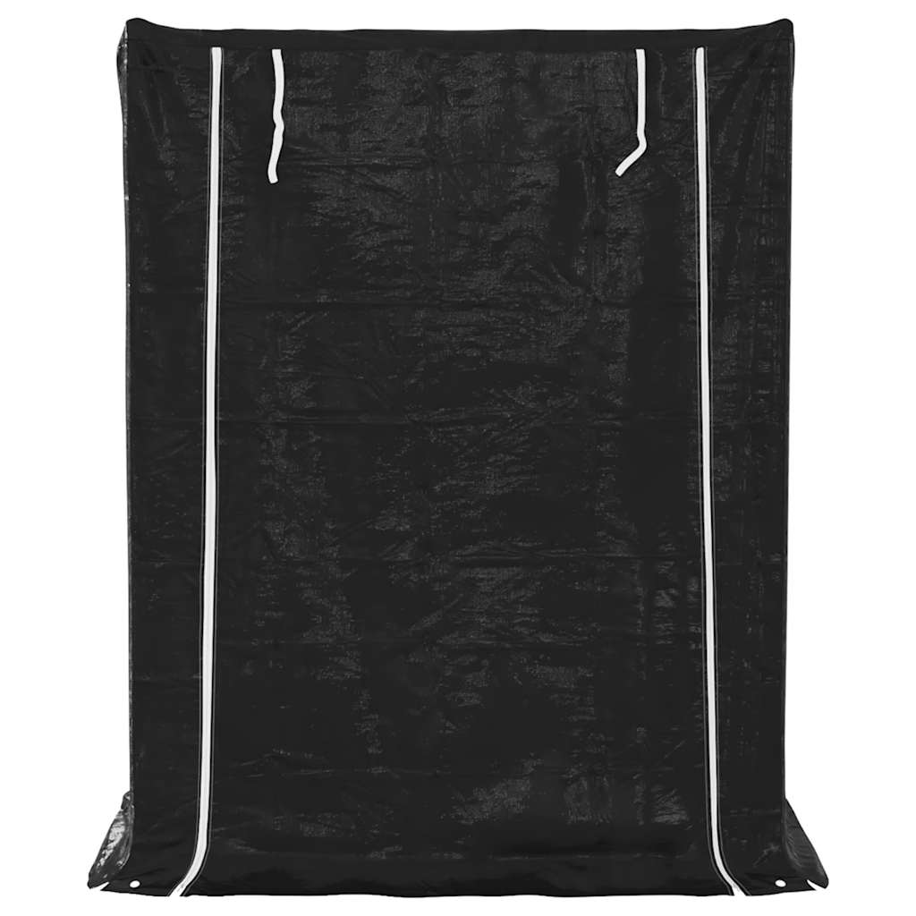 tűzifa állvány esővédővel 150x80x200 cm horganyzott acél