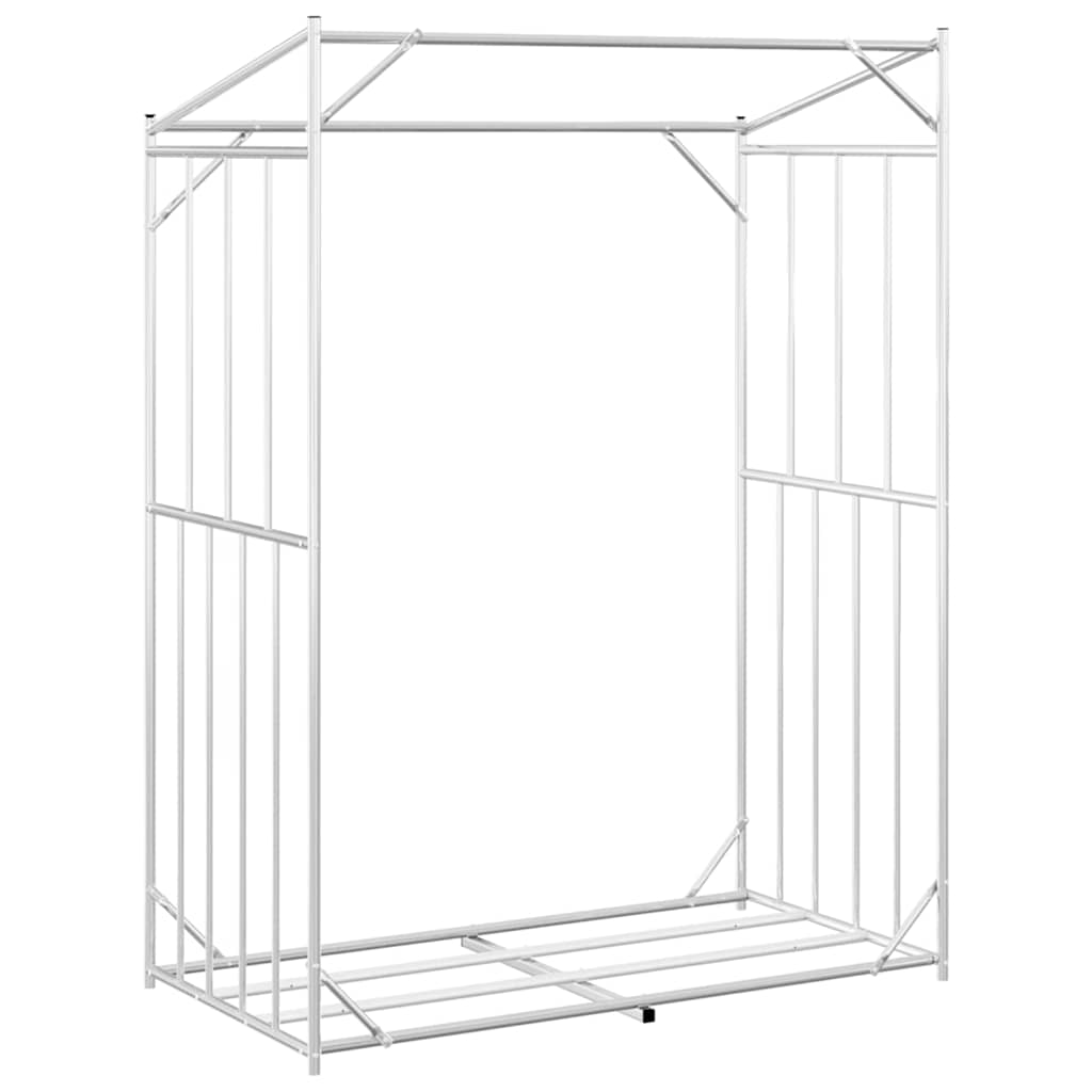 tűzifa állvány esővédővel 150x80x200 cm horganyzott acél