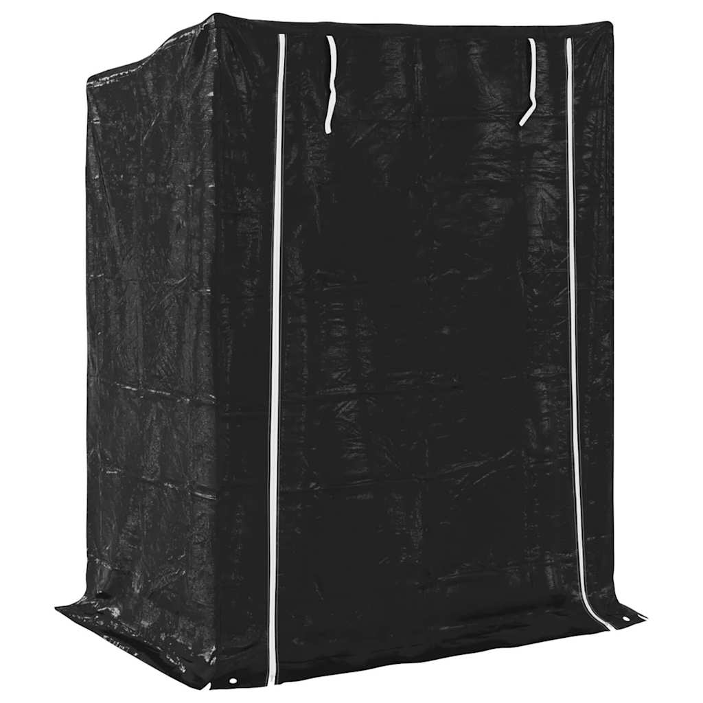 Tűzifa állvány esővédővel 150x100x200 cm horganyzott acél