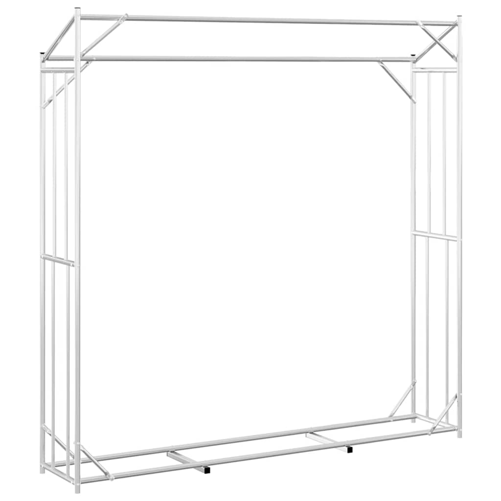 Tűzifa állvány esővédővel 200x40x200 cm horganyzott acél