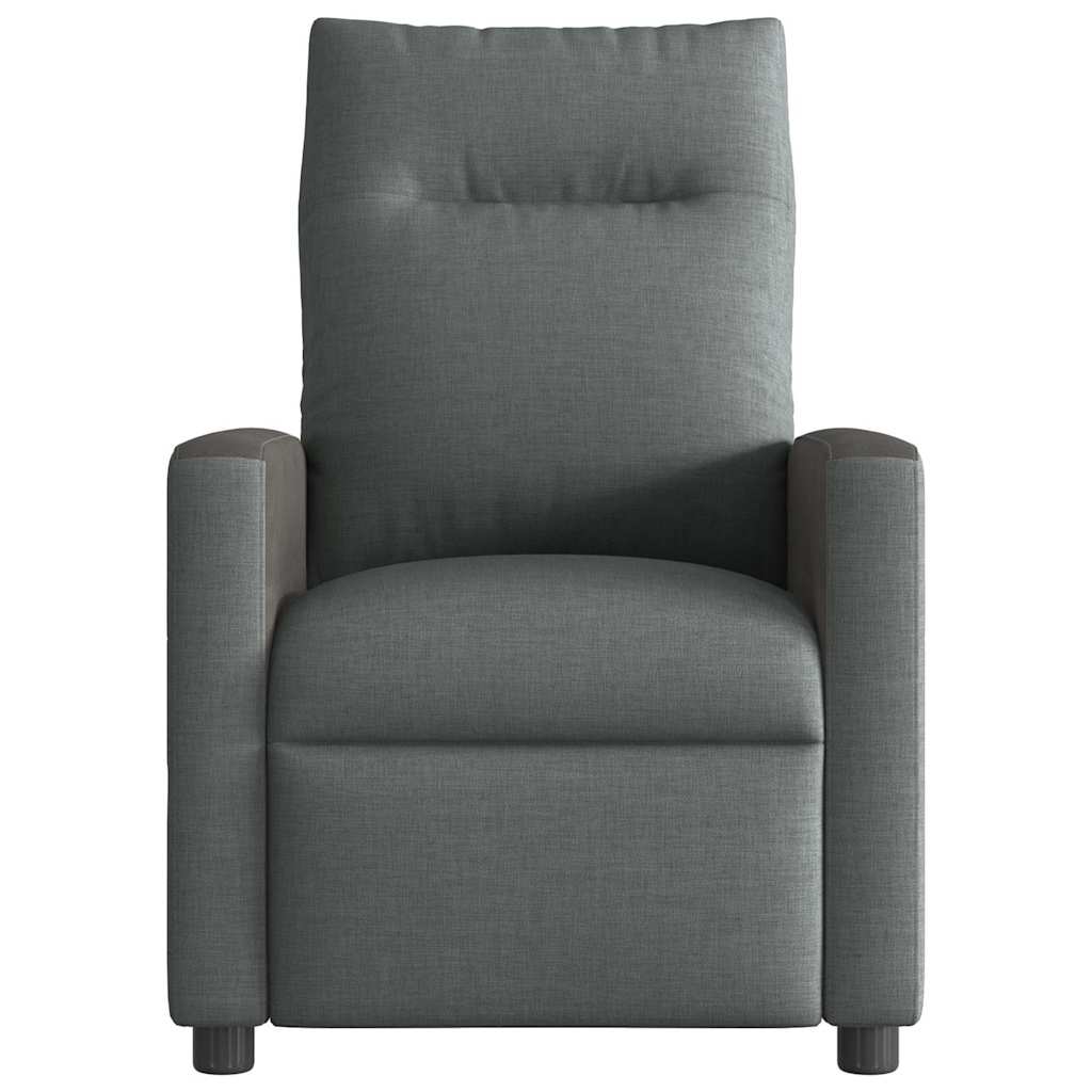 sötétszürke szövet relaxfotel