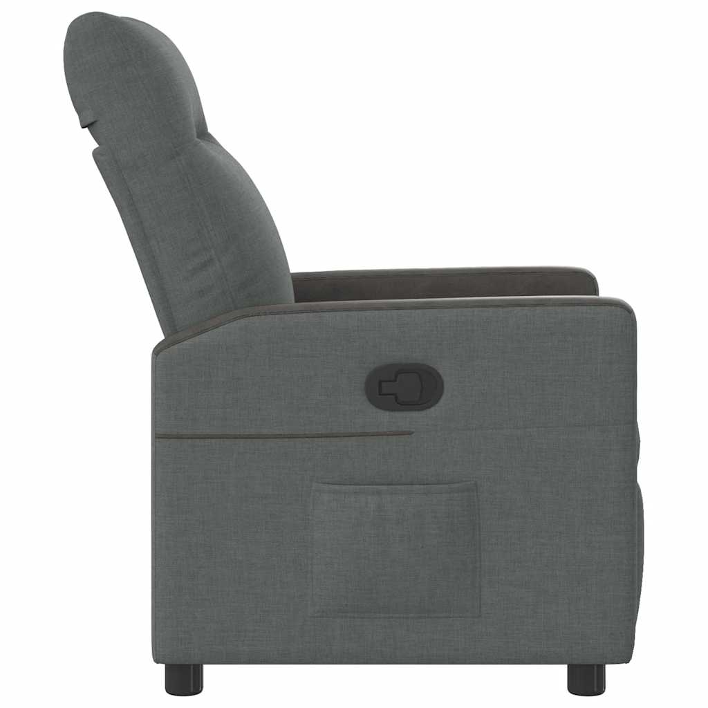 sötétszürke szövet relaxfotel