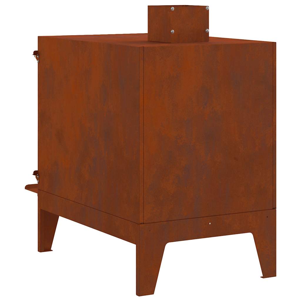 kemping tűzhely 35x50x60 cm Corten acél