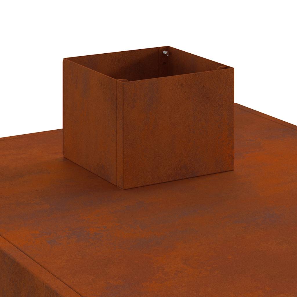 kemping tűzhely 35x50x60 cm Corten acél