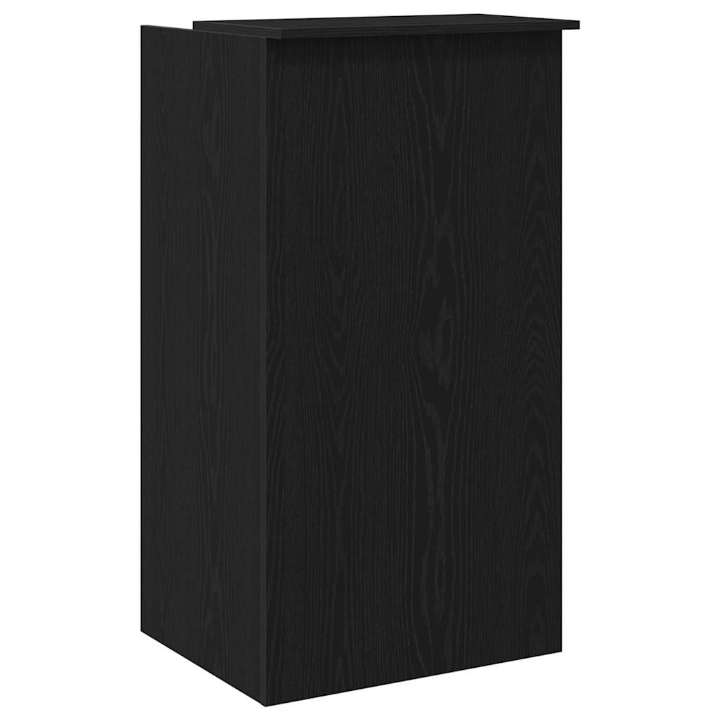 recepciós pult fekete 55x50x103,5 cm szerelt fa