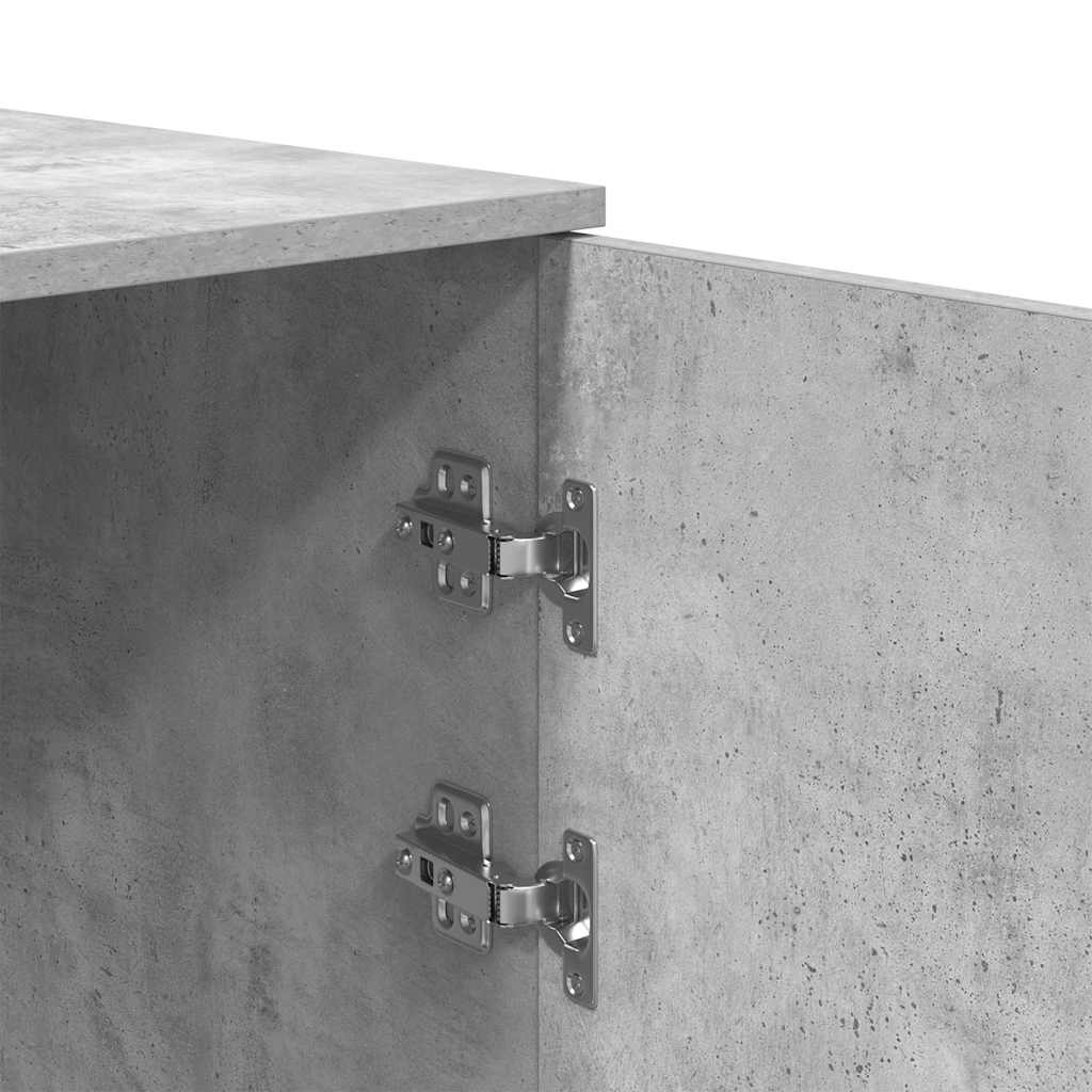 tároló szekrény betonszürke 50x45x103,5 cm szerelt fa
