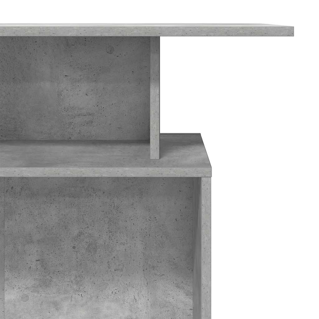 recepciós pult betonszürke 100x40x104 cm szerelt fa