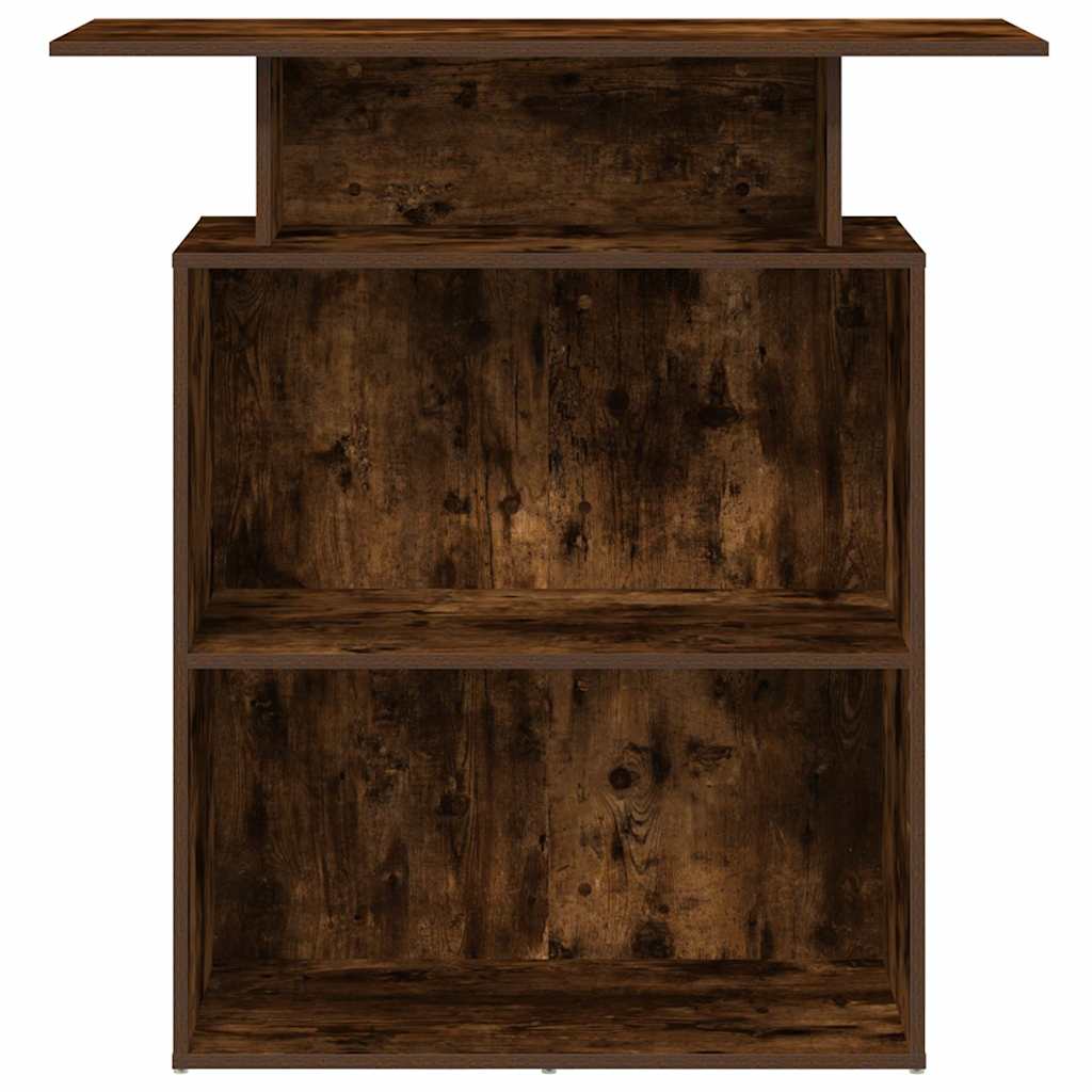 recepciós pult füstös tölgy 100x40x104 cm szerelt fa