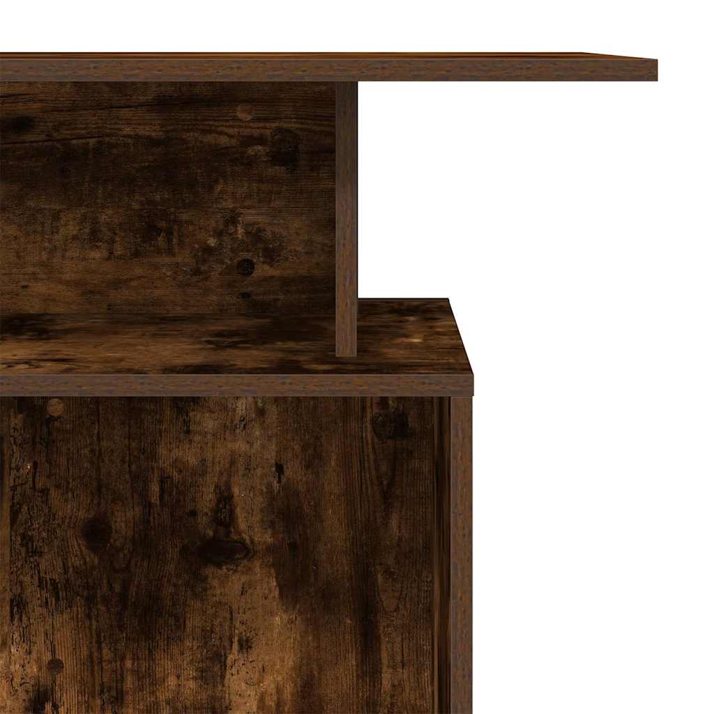 recepciós pult füstös tölgy 100x40x104 cm szerelt fa